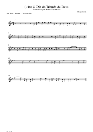 Harpa Cristã  score for Tenor Saxophone Soprano (Bb)