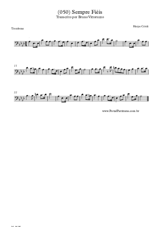 Harpa Cristã  score for Trombone