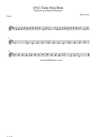 Harpa Cristã  score for Flute