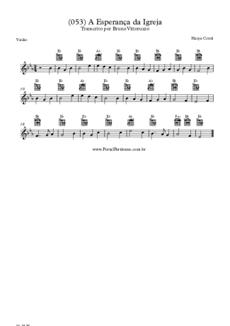 Harpa Cristã  score for Acoustic Guitar