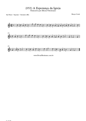 Harpa Cristã  score for Tenor Saxophone Soprano (Bb)