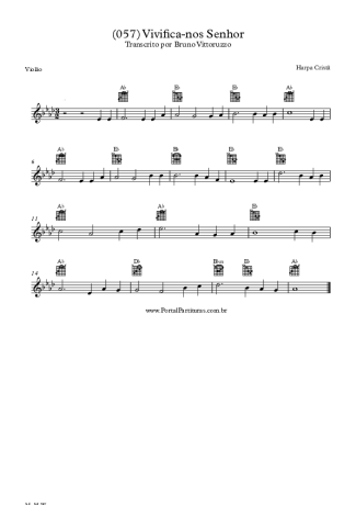 Harpa Cristã (057) Vivifica Nos Senhor score for Acoustic Guitar