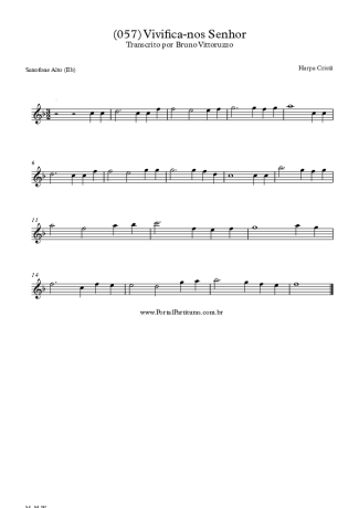 Harpa Cristã  score for Alto Saxophone