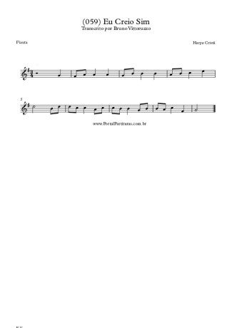 Harpa Cristã  score for Flute