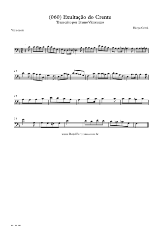 Harpa Cristã (060) Exultação Do Crente score for Cello