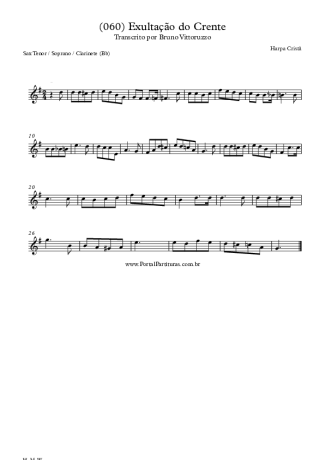 Harpa Cristã  score for Clarinet (Bb)