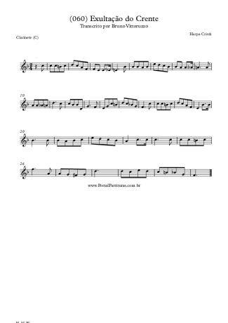 Harpa Cristã  score for Clarinet (C)