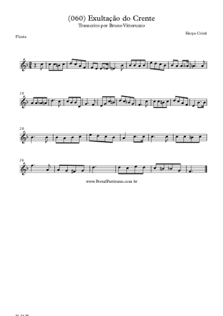 Harpa Cristã (060) Exultação Do Crente score for Flute
