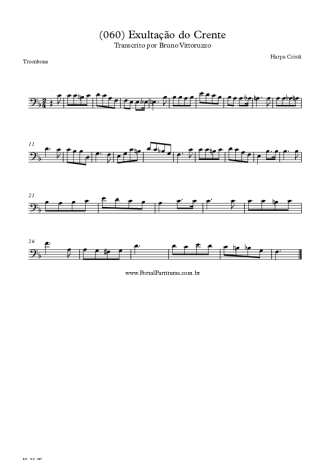 Harpa Cristã  score for Trombone