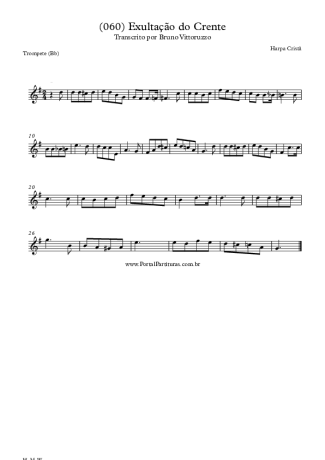 Harpa Cristã (060) Exultação Do Crente score for Trumpet