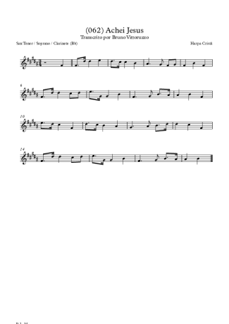 Harpa Cristã  score for Clarinet (Bb)