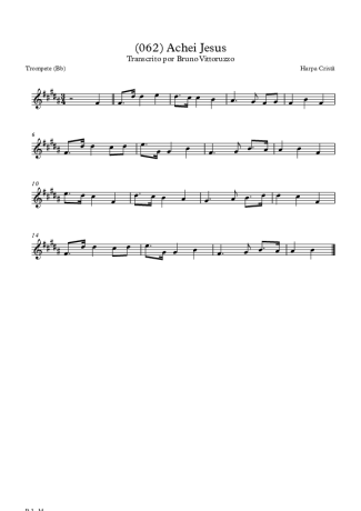 Harpa Cristã (062) Achei Jesus score for Trumpet