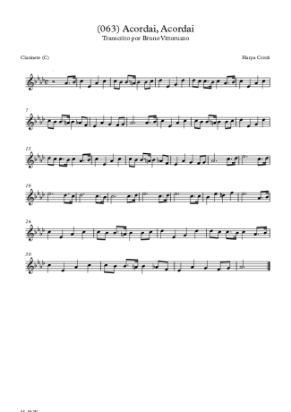 Harpa Cristã  score for Clarinet (C)