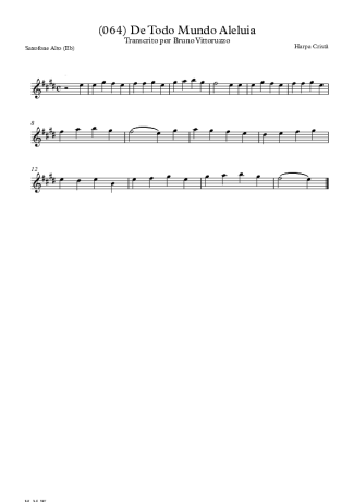 Harpa Cristã  score for Alto Saxophone