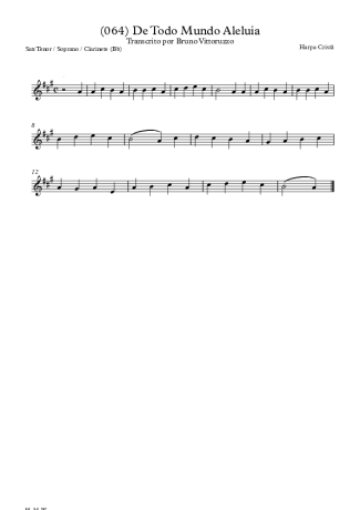 Harpa Cristã  score for Clarinet (Bb)