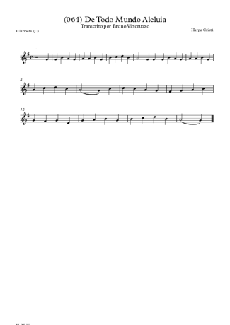 Harpa Cristã  score for Clarinet (C)