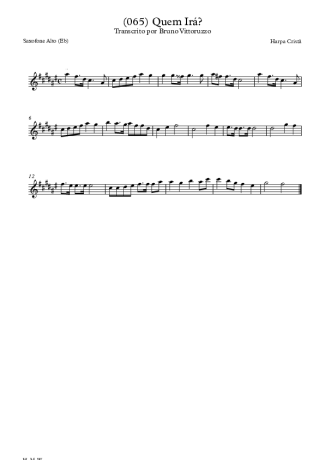 Harpa Cristã  score for Alto Saxophone