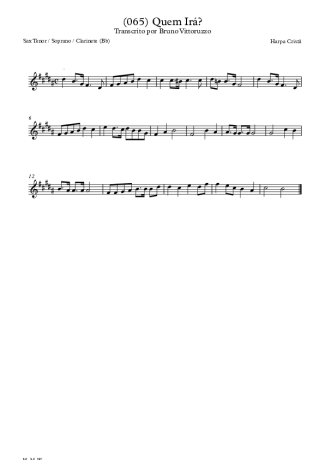 Harpa Cristã (065) Quem Irá score for Clarinet (Bb)