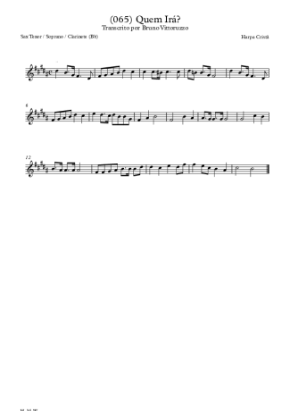 Harpa Cristã  score for Tenor Saxophone Soprano (Bb)