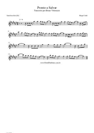 Harpa Cristã (066) Pronto A Salvar score for Alto Saxophone