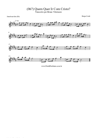 Harpa Cristã  score for Alto Saxophone