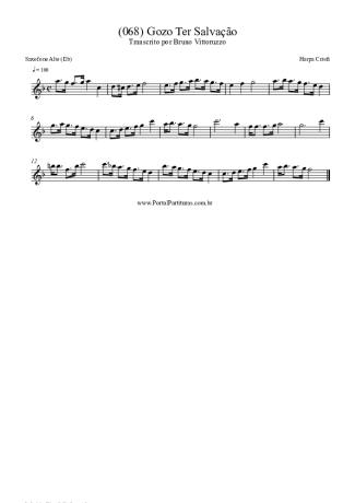 Harpa Cristã  score for Alto Saxophone