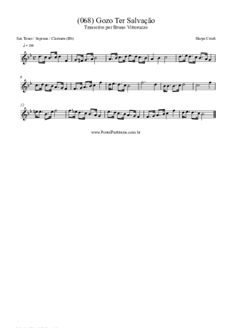 Harpa Cristã  score for Tenor Saxophone Soprano (Bb)