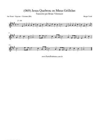 Harpa Cristã  score for Clarinet (Bb)