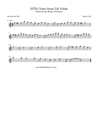 Harpa Cristã  score for Alto Saxophone