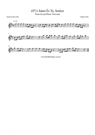 Harpa Cristã  score for Alto Saxophone