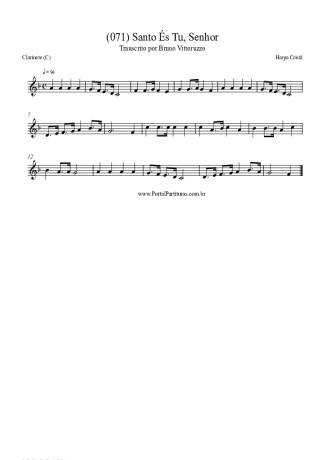 Harpa Cristã  score for Clarinet (C)