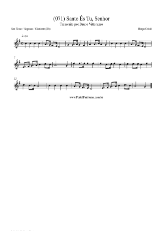 Harpa Cristã  score for Tenor Saxophone Soprano (Bb)