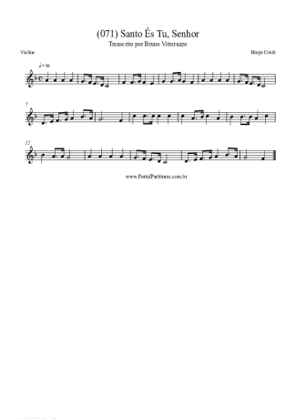 Harpa Cristã  score for Violin