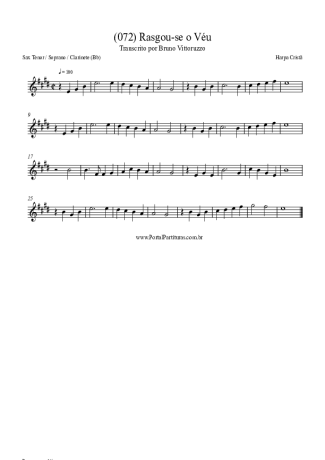 Harpa Cristã  score for Tenor Saxophone Soprano (Bb)