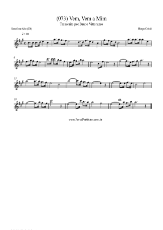 Harpa Cristã  score for Alto Saxophone