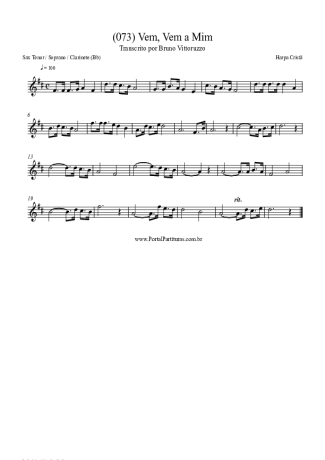 Harpa Cristã  score for Tenor Saxophone Soprano (Bb)