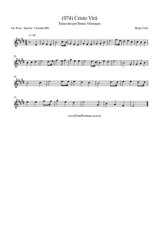 Harpa Cristã  score for Tenor Saxophone Soprano (Bb)