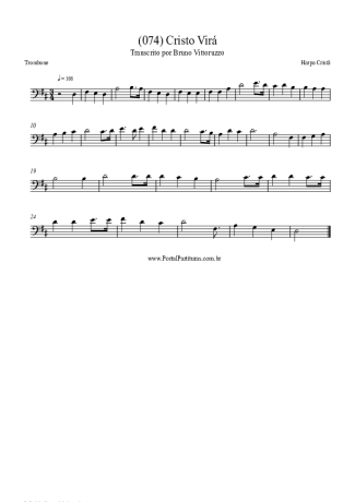 Harpa Cristã  score for Trombone