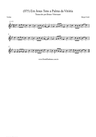 Harpa Cristã  score for Violin