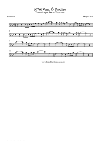 Harpa Cristã  score for Cello