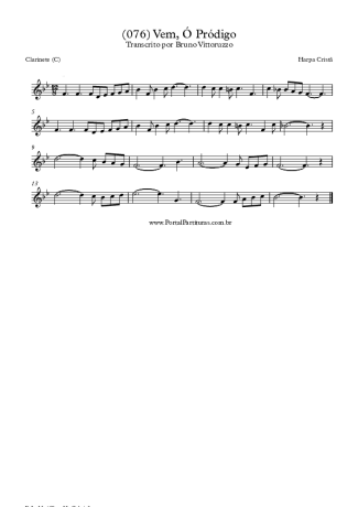 Harpa Cristã  score for Clarinet (C)