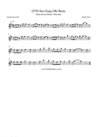 Harpa Cristã (079) Sua Graça Me Basta score for Alto Saxophone