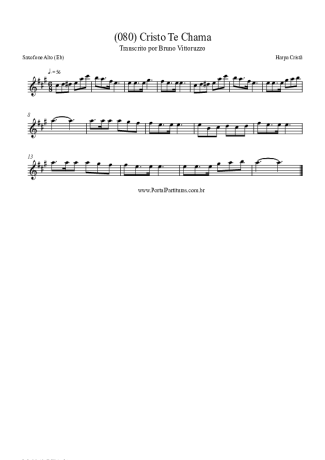 Harpa Cristã (080) Cristo Te Chama score for Alto Saxophone