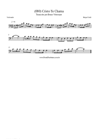 Harpa Cristã (080) Cristo Te Chama score for Cello