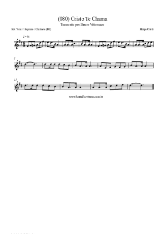 Harpa Cristã  score for Tenor Saxophone Soprano (Bb)