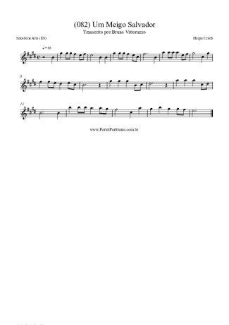 Harpa Cristã (082) Um Meigo Salvador score for Alto Saxophone