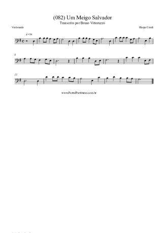 Harpa Cristã (082) Um Meigo Salvador score for Cello