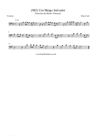 Harpa Cristã (082) Um Meigo Salvador score for Trombone