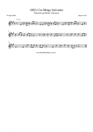 Harpa Cristã (082) Um Meigo Salvador score for Trumpet