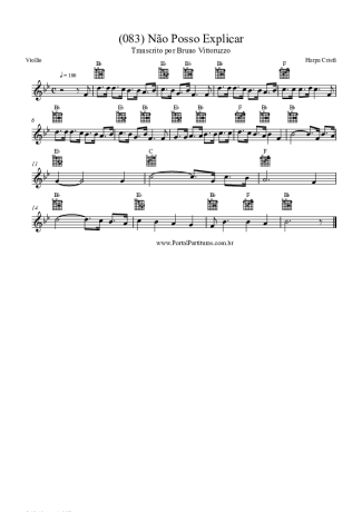 Harpa Cristã (083) Não Posso Explicar score for Acoustic Guitar